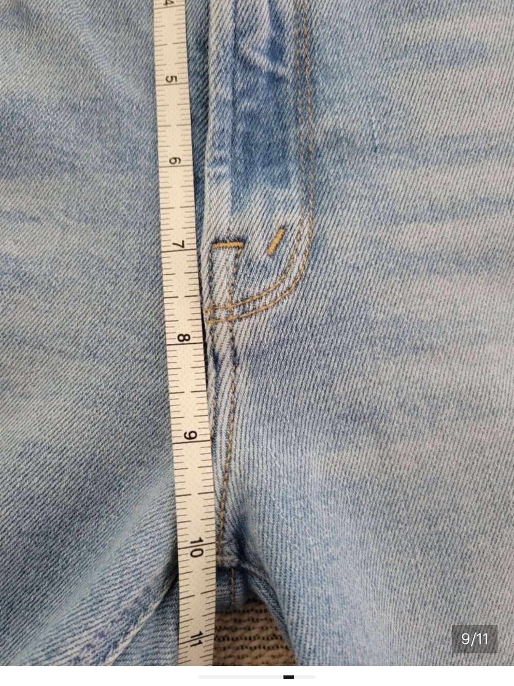 MOTHER Light Blue Mid Rise Dazzler Ankle Jeans - Picture 7 of 11